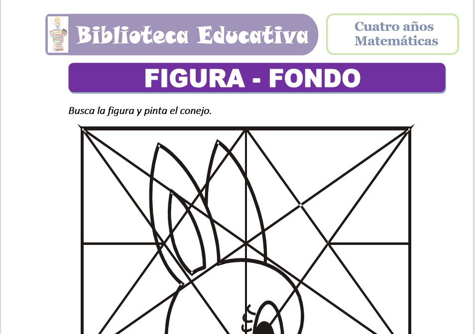 Modelo de la Ficha de La figura de fondo para niños de nivel inicial Modelo de la Ficha de La figura de fondo para niños de nivel inicial