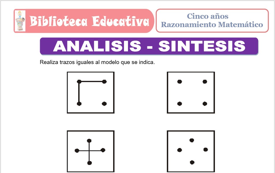 Modelo de la Ficha de Análisis - Síntesis para niños de nivel inicial