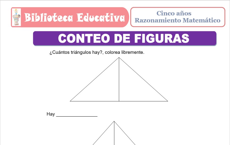 Modelo de la Ficha de Conteo de Figuras para niños de nivel inicial