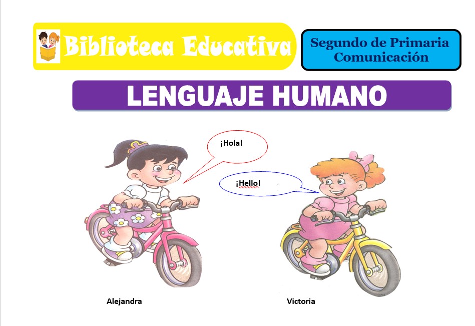 Modelo de la Ficha de Lenguaje humano para Segundo de Primaria